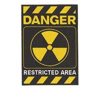 Patch Danger Restricted Area Patche Ecusson Thermocollant Radioactif Radioactivité Nucléaire