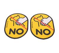 Patch d'Avertissement pour Harnais de Chien Ne Pas Toucher en toile | Message de Sécurité Visible, Couleurs Lumineuses et Police Épaisse, Résistant aux Intempéries, Pose et Retrait Faciles