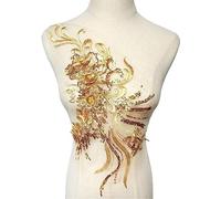 Patch de broderie florale en dentelle, for décoration robe mariée, DIY, 28cm x 48cm