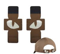 Patch de chapeau d'yeux de tigre | Attaches à crochet Patchs de broderie brillants Patch doux | Soft Portable Multipurpose Cat Eyes Glow In The Dark Non Fading Pour Chapeau Vêtements Veste