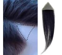 Patch de cheveux humains, remplacement de cheveux humains, brûle sans cheveux, pour toupet de tache chauve, couverture de perte de cheveux pour hommes/femmes(4cm,3 * 3 * 4)