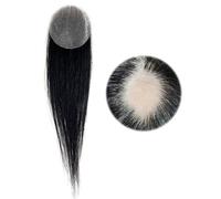 Patch de cheveux naturels pour hommes/femmes, toupet à peau fine, système de remplacement de cheveux naturels pour hommes/femmes, perte de cheveux(Black,4 * 4cm)