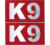 Patch de chien K9 réfléchissant infrarouge, insignes de brassard de moral tactique militaire IR autocollant cadeau emblème Appliques avec crochet et boucle attachez les patchs à coudre