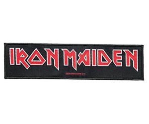 Patch de couture Iron Maiden inconnu - Logo - Patch Iron Maiden - Tissé à rayures et sous licence