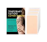 Patch De Couverture De Tatouage Temporaire, Matériau Respirant, 1 Boîte, Feuilles Cicatrices Invisibles, Autocollant De Cicatrice Imperméable, Application Facile, Pour Visage, Césarienne, Tête, Bras