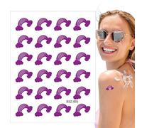Patch de crème solaire - Patchs solaires imperméables pour le visage - Bâton de crème solaire transparente pour le visage, patchs de protection solaire, savoir quand réappliquer