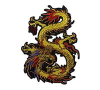 Patch de dragon - Pour broderie, couture, décoration ou correction sur vêtements - Tissu en dentelle à coudre - Accessoire de couture
