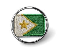 Patch de drapeau du Sénégal Broche ronde pour homme femme Mode Badge Broche Broche Broche Robe Veste Sac à dos Accessoires
