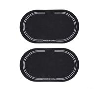 Patch de Grosse Caisse Double et Simple Protection Tête de Tambour pour accessoire Percussion Renfort pour impact 12,8x6,5 cm et 95 mm Lot de 2(D)