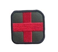Patch de premiers soins 3D Sticker en tissu Croix-Rouge Badge de moral