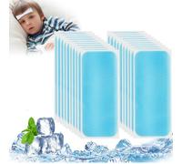 Patch de Refroidissement, 20PCS Patch Cooling Gel Patch, Rafraîchissant Patch, Patchs gel Refroidissants, pour Rafraîchir et Soulager la Chaleur, la Douleur et la Fatigue, La Fièvre Et D'autres