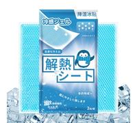 Patch de refroidissement frontal, 2 feuilles de gel rafraîchissant, réducteur de soulagement - Dernière 8 heures de patchs anti-tension pour homme et femme