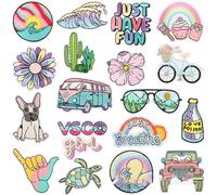 Patch De Réparation Autocollant 18 Pièces Pour Vêtements Et Pantalons Multicolore