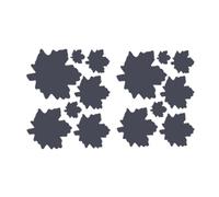 Patch De Réparation Autocollant Feuille D'érable, Doudoune, Tissu, 10 Pièces Gris Foncé