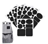 Patch de réparation de doudoune - 6 pièces patchs en nylon adhésifs noirs | Ruban de réparation pour équipement et vêtements d'extérieur | Pour sacs de couchage Tentes Sacs à dos Vêtements Vêtements