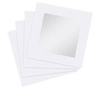 Patch de Réparation de Mur en Aluminium Réparation de Patchs d'Écran Auto-Adhésifs pour Plaque de Plâtre pour Cloison Sèche (4, 4 Pouces)