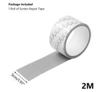 Patch de réparation d'écran de fenêtre et de porte multi-tailles,Kit de réparation adhésif,insectes d'intérieur,moustiques,écrans de fenêtre,rideau,moustiquaire - Type Grey tape roll