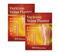 Patch de Réparation des Varices, Patch Anti Varices, Jambe Soulager Gonflement, Soulagement des Douleurs Aux Jambes, Améliorer la santé capillaire la Circulation Sanguine, 6 Pièces 2 Sacs