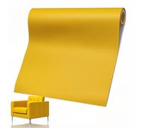 Patch de Réparation en Cuir, 60 x 137cm Simili Cuir Autocollant, Cuir Patch Réparation pour Canapés Sièges de Voiture Sacs à Main Vestes Siège Bricolage Artisanat (Jaune)