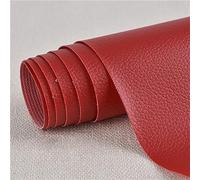 Patch De RéParation En Cuir Patchs Kit De RéParation Auto-AdhéSifs Tissu En Cuir Pu Tissus De CanapéS SièGes D'Auto Trous De RéParation DéChirures, BrûLures, Taches gros rouge 50 x 137 cm