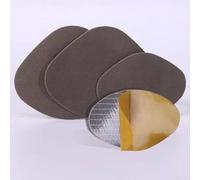 Patch de réparation pour vamp de baskets avec semelles adhésives et protecteur de talon conçu pour soutenir la zone du talon et réparer les chaussures usées (gris foncé)