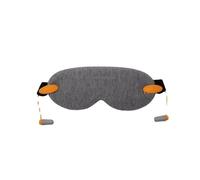 Patch de sommeil de luxe pour dormeur sur le dos et sur le côté avec bouchons d'oreilles insonorisants bloquant la lumière pour les yeux ventilés et doux (gris clair)