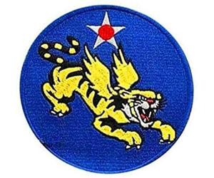 Patch décoratif brodé WW2 1st American Volunteer Group Flying Tigers US 14 Air Force