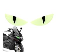 Patch Des Yeux De Chat - Autocollant Adhésif, 2,76x0,98 Pouces De Patch Réfléchissant Lueur Dans L'obscurité | Dicale De Voiture De Moto Étanche, Autocollant De Visibilité De Sécurité Pour Les Casques