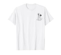 Patch Disney 101 Dalmatiens sur la poitrine gauche T-Shirt