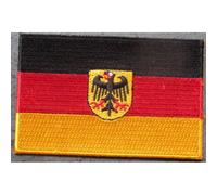 Patch Drapeau Allemagne 9x5.5 Cm Ecusson Thermocollant Pour Vetements