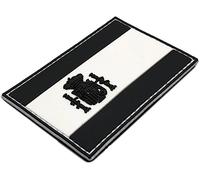 Patch drapeau espagnol monochrome Patchs militaires pour gilet tactique lesté crossfit avec crochets adhésifs 75 x 50 mm