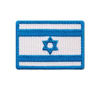 Patch Drapeau Israélien Drapeau Israël, Drapeau national d'Israël, Patch brodé thermocollant (7 x 5 cm)
