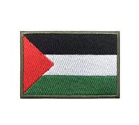 Patch drapeau palestinien de la Palestine avec chevrons militaires, brassard brodé à repasser ou boucle auto-agrippante brodée avec vous, accessoires tendance, idéal pour cadeau pour homme et femme