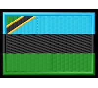 Patch drapeau Zanzibar 7 cm de large Aufnäher parche Bordado brodé patche écusson toppa ricamata