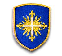 Patch Ecusson Blason Mousquetaire du Roi - 2ème Compagnie mousquetaire - Taille 8x6,4CM - Support à coudre Offert - Qualité Militaire
