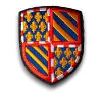 Patch Ecusson BOURGOGNE Brodé - Ecusson Bourgogne avec dos scratch - Support à coudre Offert - Made in France - Taille 8x6,4cm