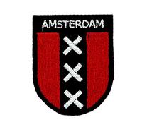 Patch ecusson brode backpack drapeau blason amsterdam thermocollant souvenir