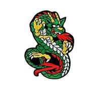Patch ecusson brodé drapeau backpack dragon thermocollant