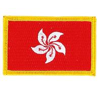 Patch écusson brodé drapeau hong kong thermocollant insigne backpack