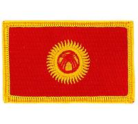 Patch écusson brodé Drapeau Kirghizistan FLAG Thermocollant Insigne Blason