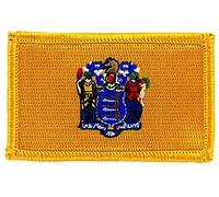 Patch écusson brodé drapeau new jersey thermocollant usa americain etats unis
