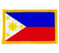 Patch écusson brodé drapeau philippines philippin thermocollant insignen blason