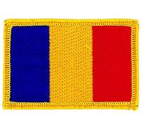 Patch écusson brodé drapeau roumanie roumain flag thermocollant insigne blason