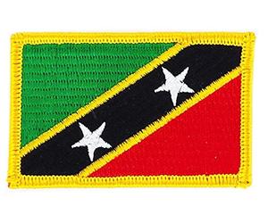 Patch écusson brodé drapeau saint-kitts-et-nevis christophe et nieves flag