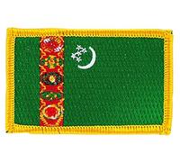 Patch écusson brodé drapeau turkmenistan turkmene thermocollant insigne