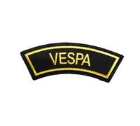 Patch ecusson brodé épaule bras vespa noir et or