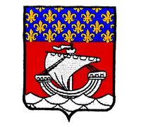 Patch ecusson brodé paris ile de france blason armoirie drapeau region