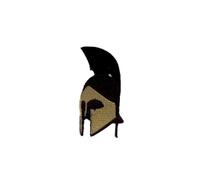 Patch Ecusson Brode Thermocollant Badge Casque Guerrier Romain Broderie