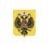 Patch Ecusson Brodé Thermocollant Blason Russie Drapeau Tsar Nicolas Ii Russe