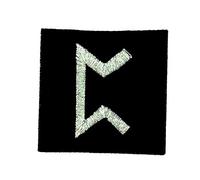 Patch ecusson brode thermocollant viking odin sorcellerie rune alphabet game